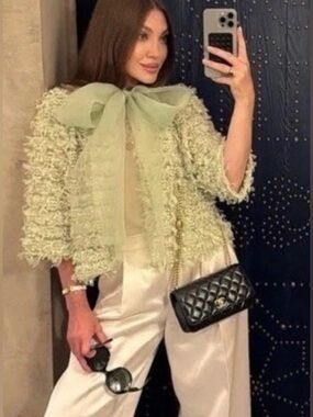 TREND NEW ! ZARA FRINGED CARDIGAN  
🚨FIRM PRICE NO DISCOUNT NO DISCOUNT